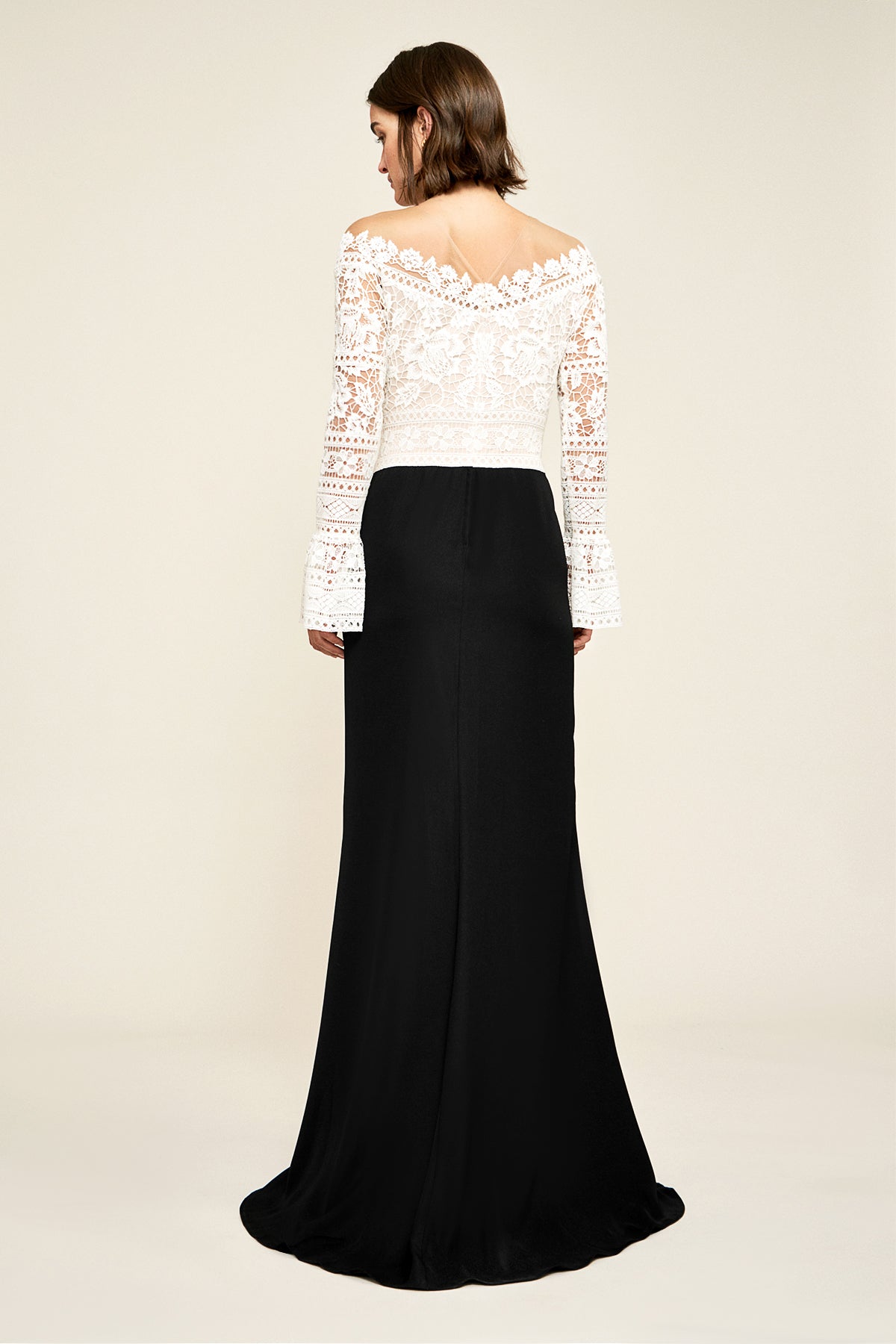 Tadashi Shoji - Idalia Crochet Bodice Gown