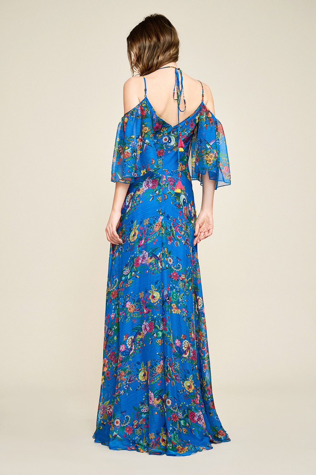 Tadashi Shoji - Solana Crinkle Chiffon Gown