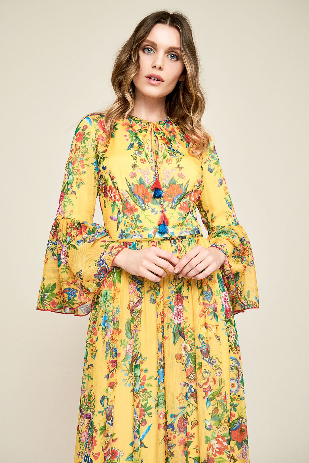Tadashi Shoji - August Crinkle Chiffon Gown