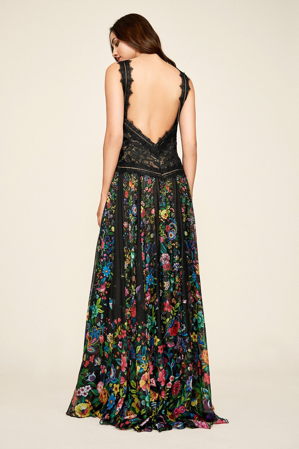 Tadashi Shoji - Carissa Floral Print Halter Gown