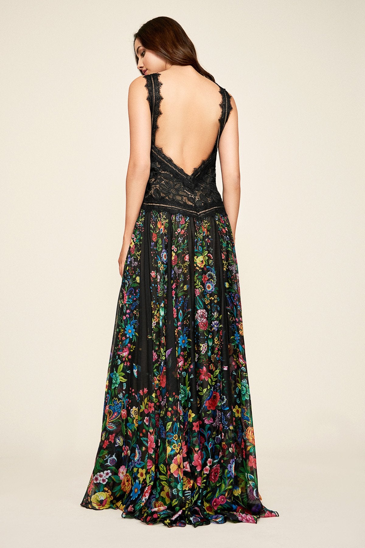 Tadashi Shoji - Carissa Floral Print Halter Gown