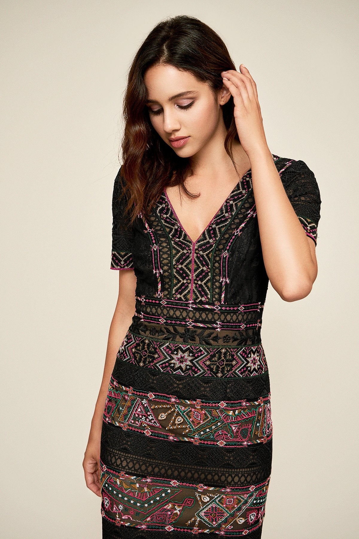 Tadashi Shoji - Charlett Embroidered Gown