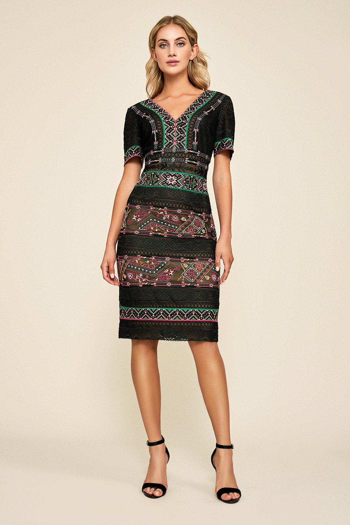 Tadashi Shoji - Merce Embroidered Dress