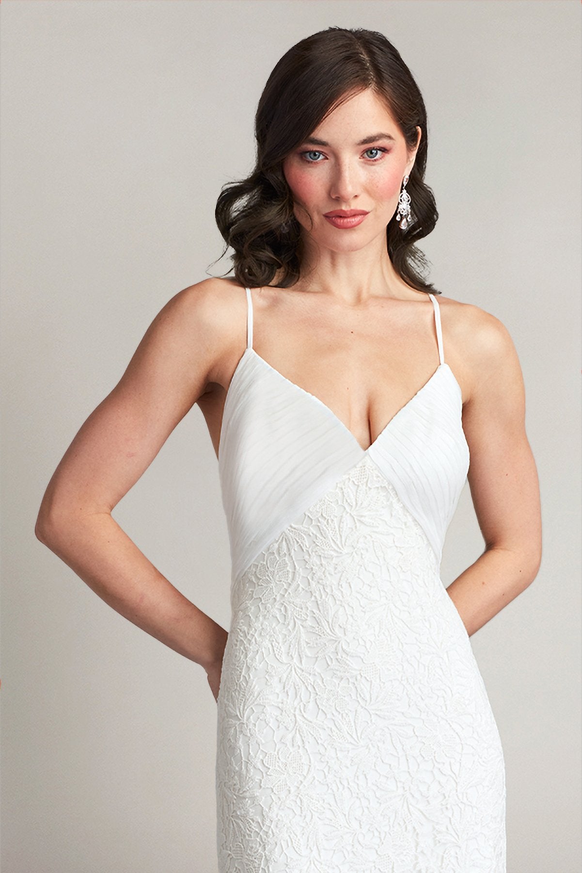 Miramar Cross Back Lace Gown – Tadashi Shoji Official Online Boutique