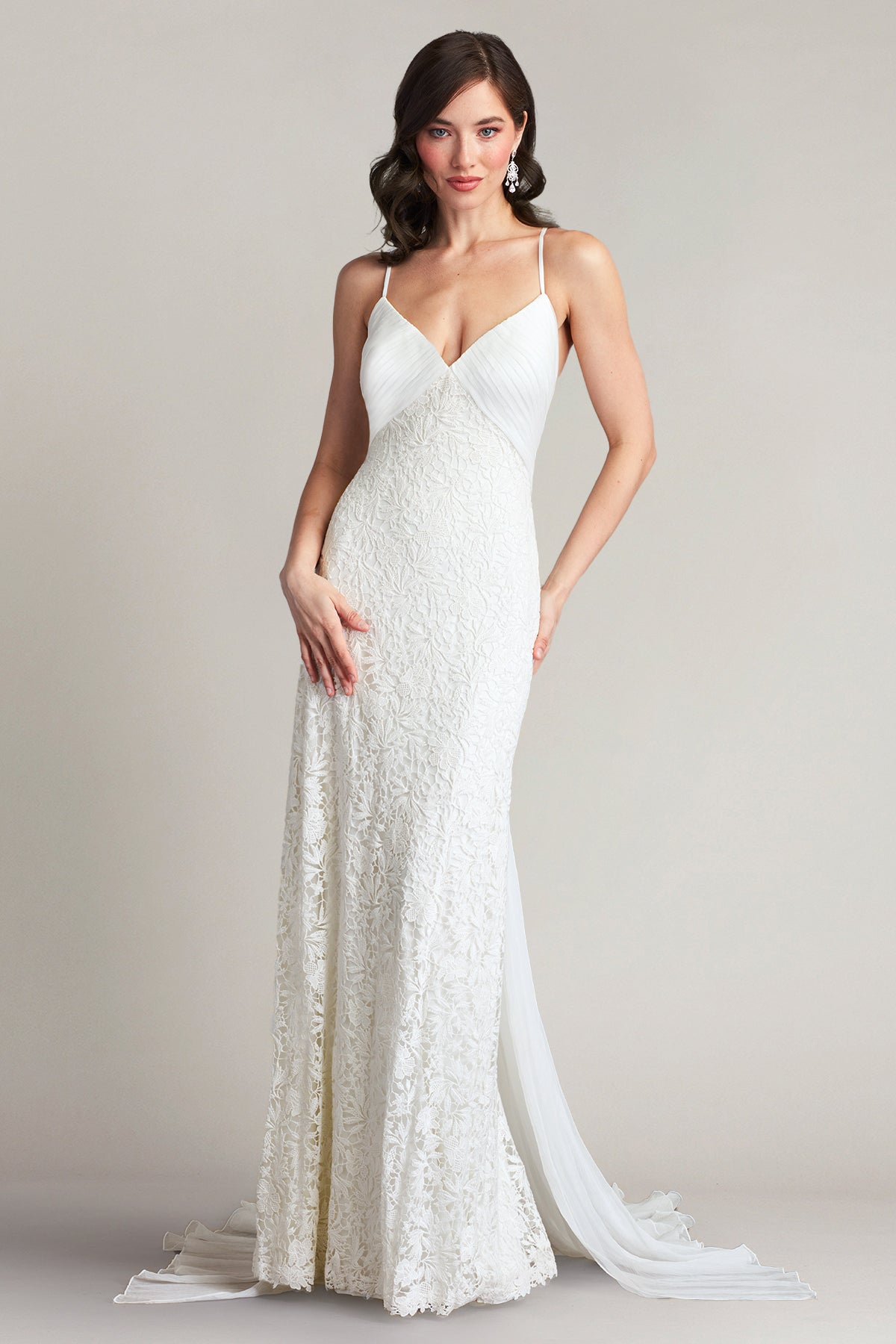 Miramar Cross Back Lace Gown – Tadashi Shoji Official Online Boutique