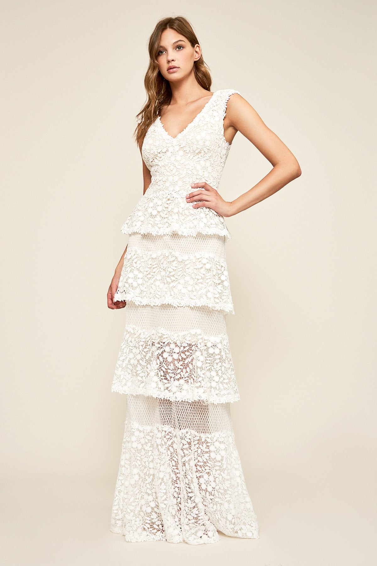 Tadashi Shoji - Citara Tulle Tiered Gown