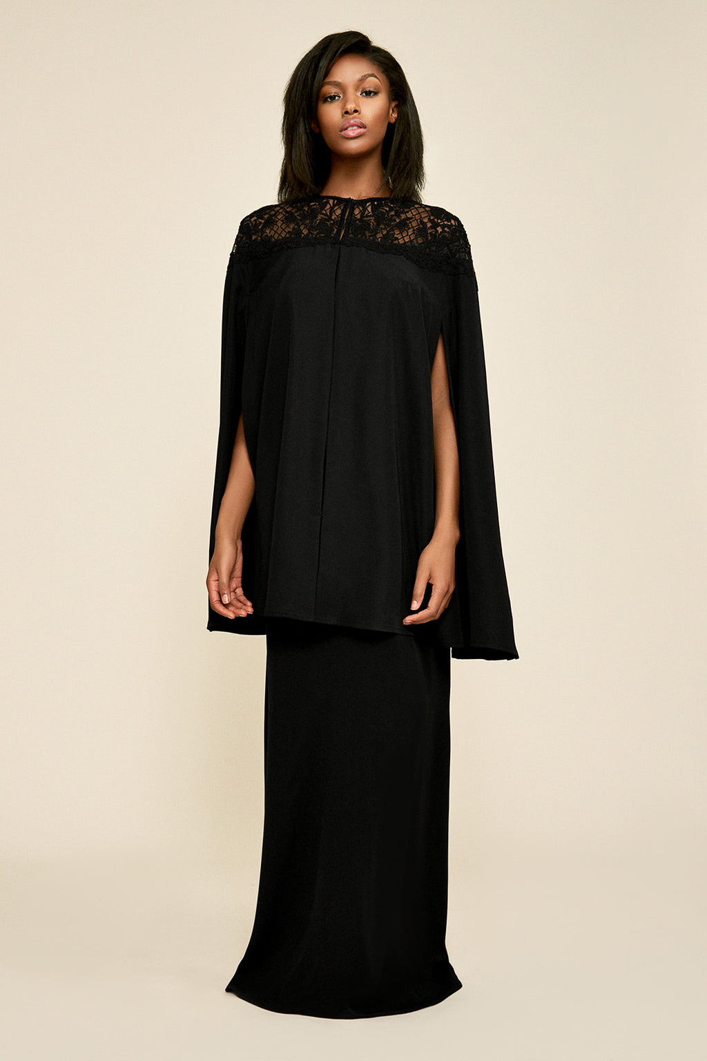 Tadashi Shoji - Neah Crepe Cape