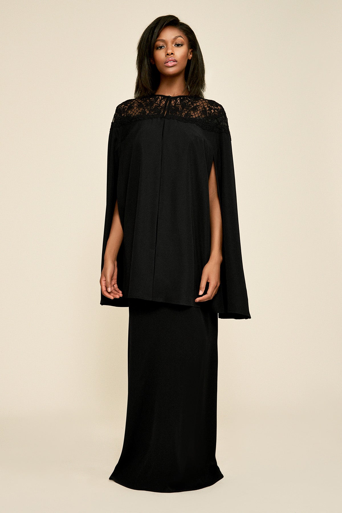Tadashi Shoji - Neah Crepe Cape