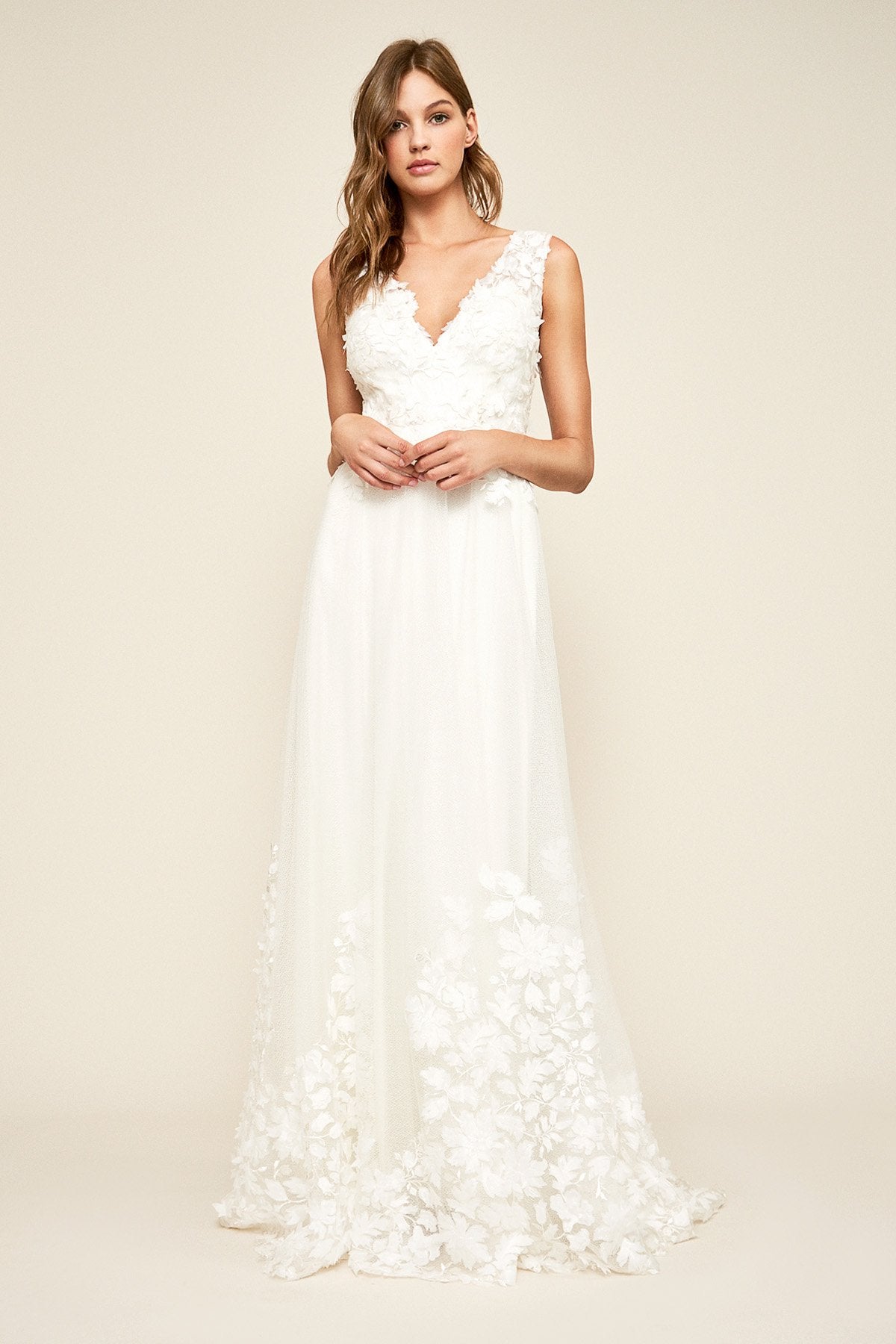 Tadashi Shoji - Tacoma Sleeveless Appliqu_ Gown