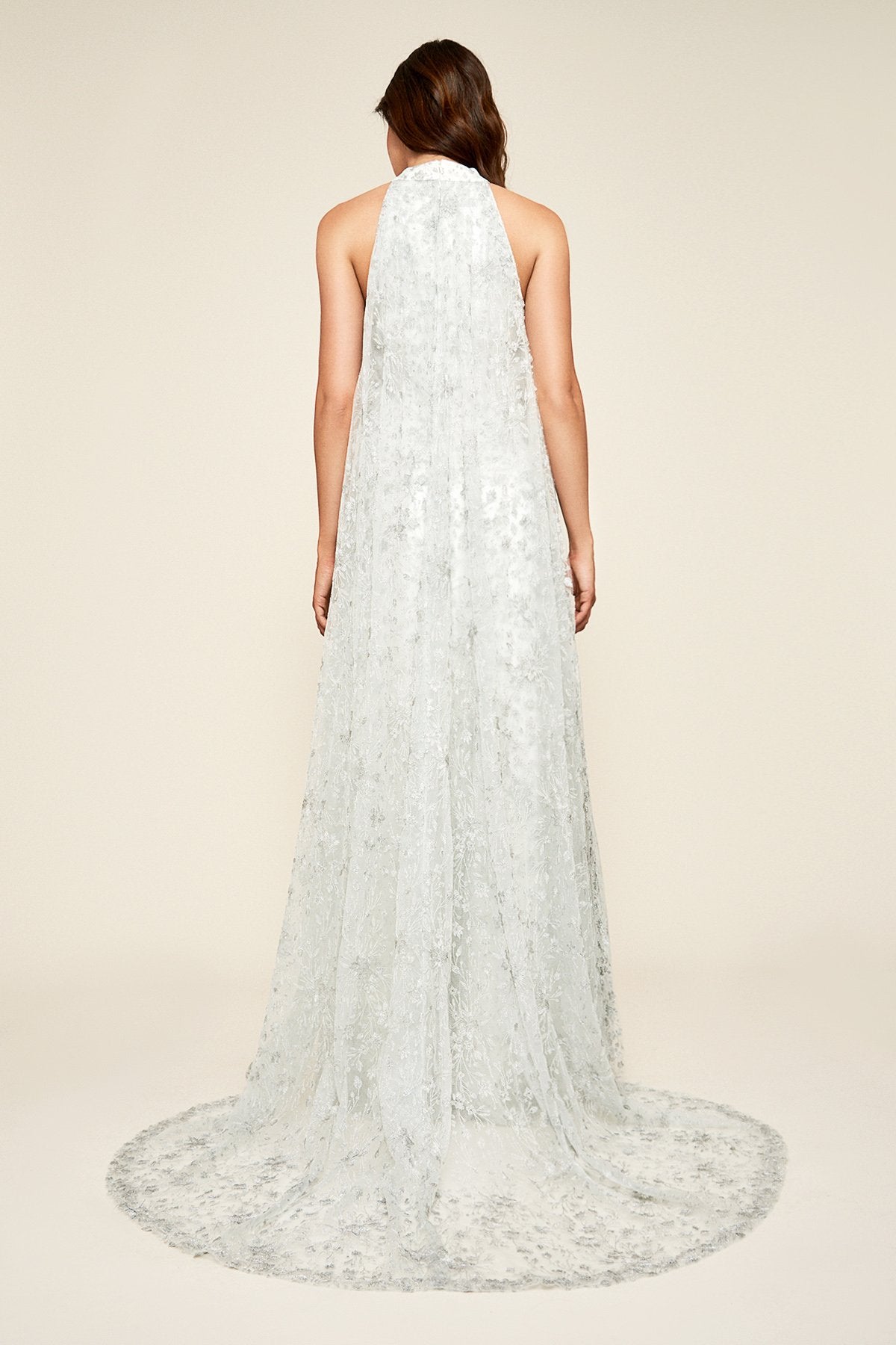 Tadashi Shoji - SoHo Lace Cape Gown