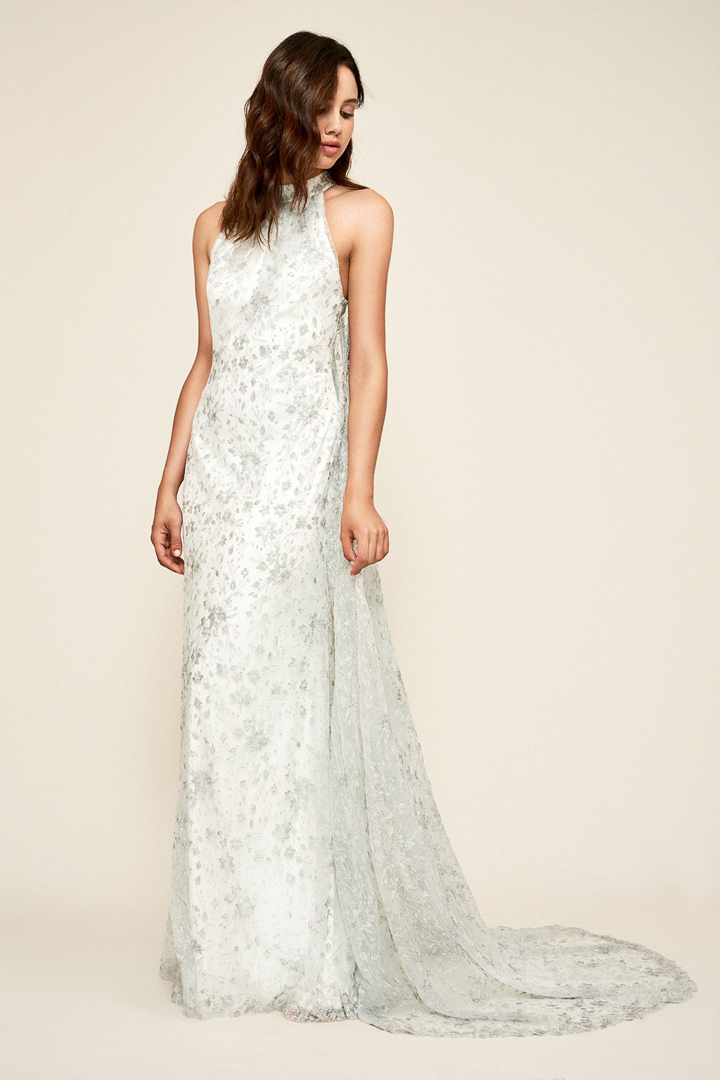 Tadashi Shoji - SoHo Lace Cape Gown