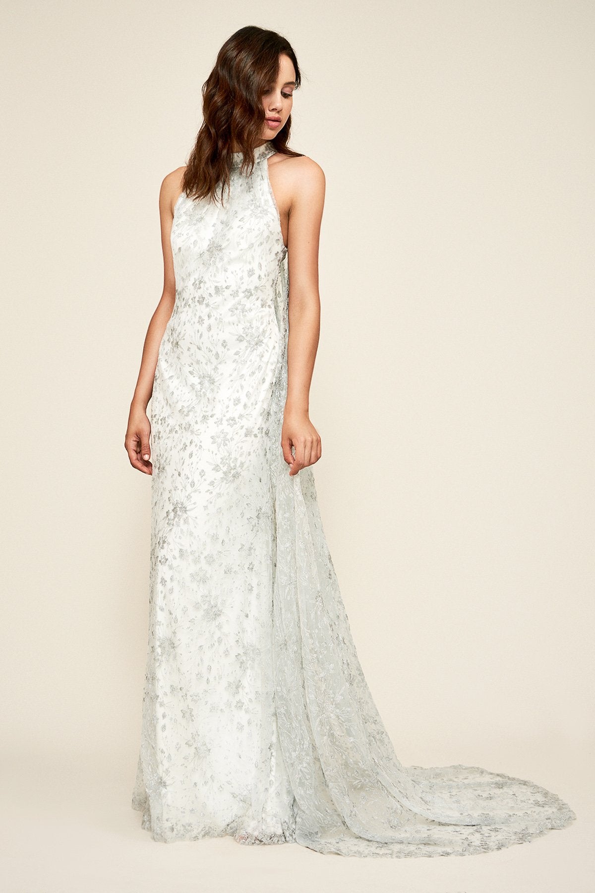 Tadashi Shoji - SoHo Lace Cape Gown