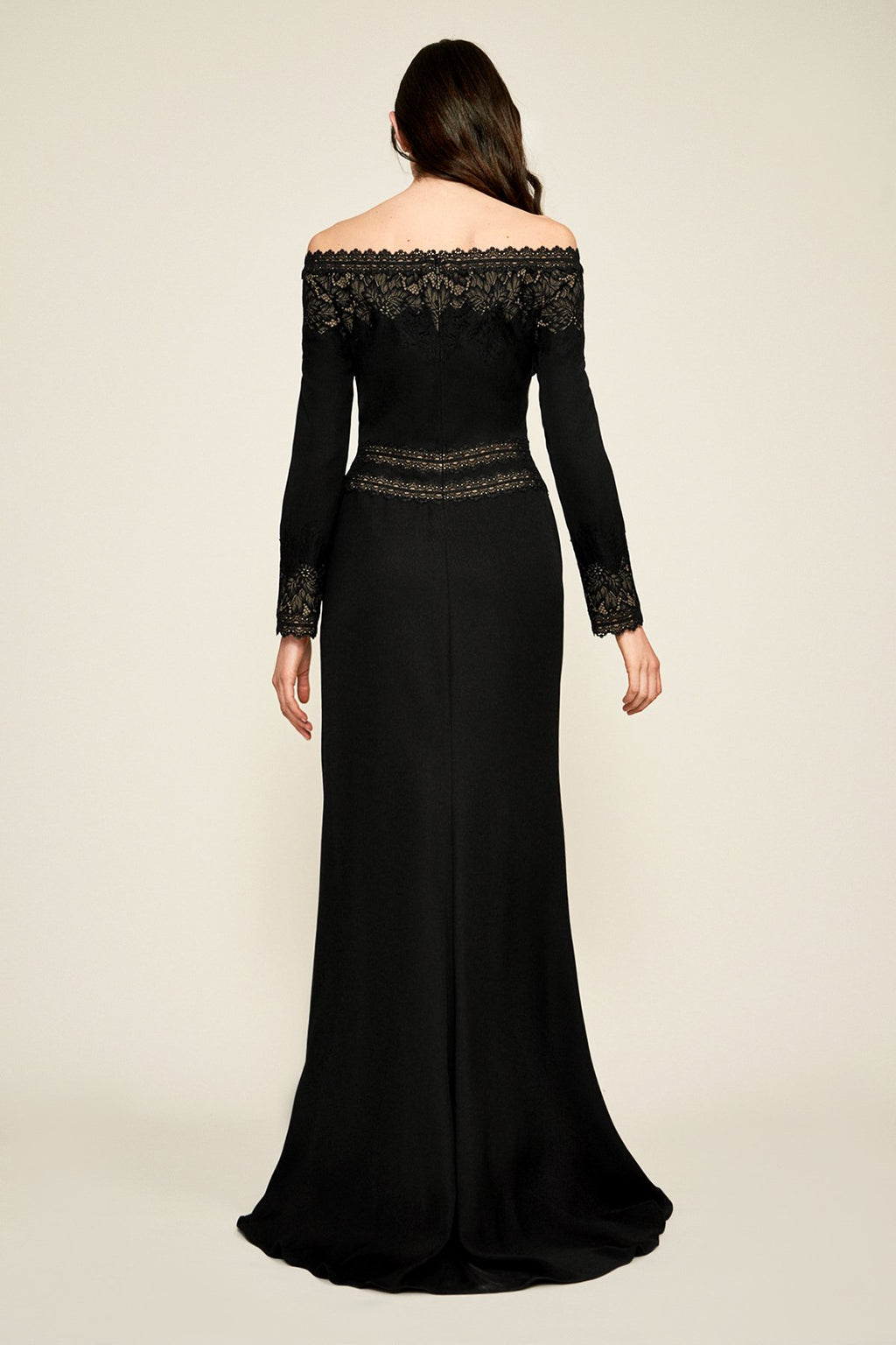 Tadashi Shoji - Waitz Off-The-Shoulder Crepe Gown