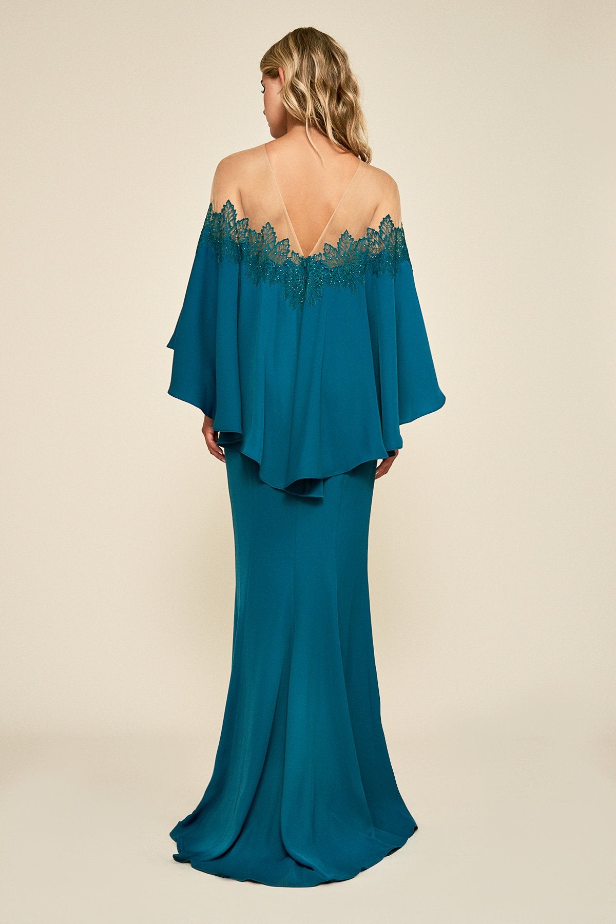Eartha Off-The-Shoulder Crepe Gown