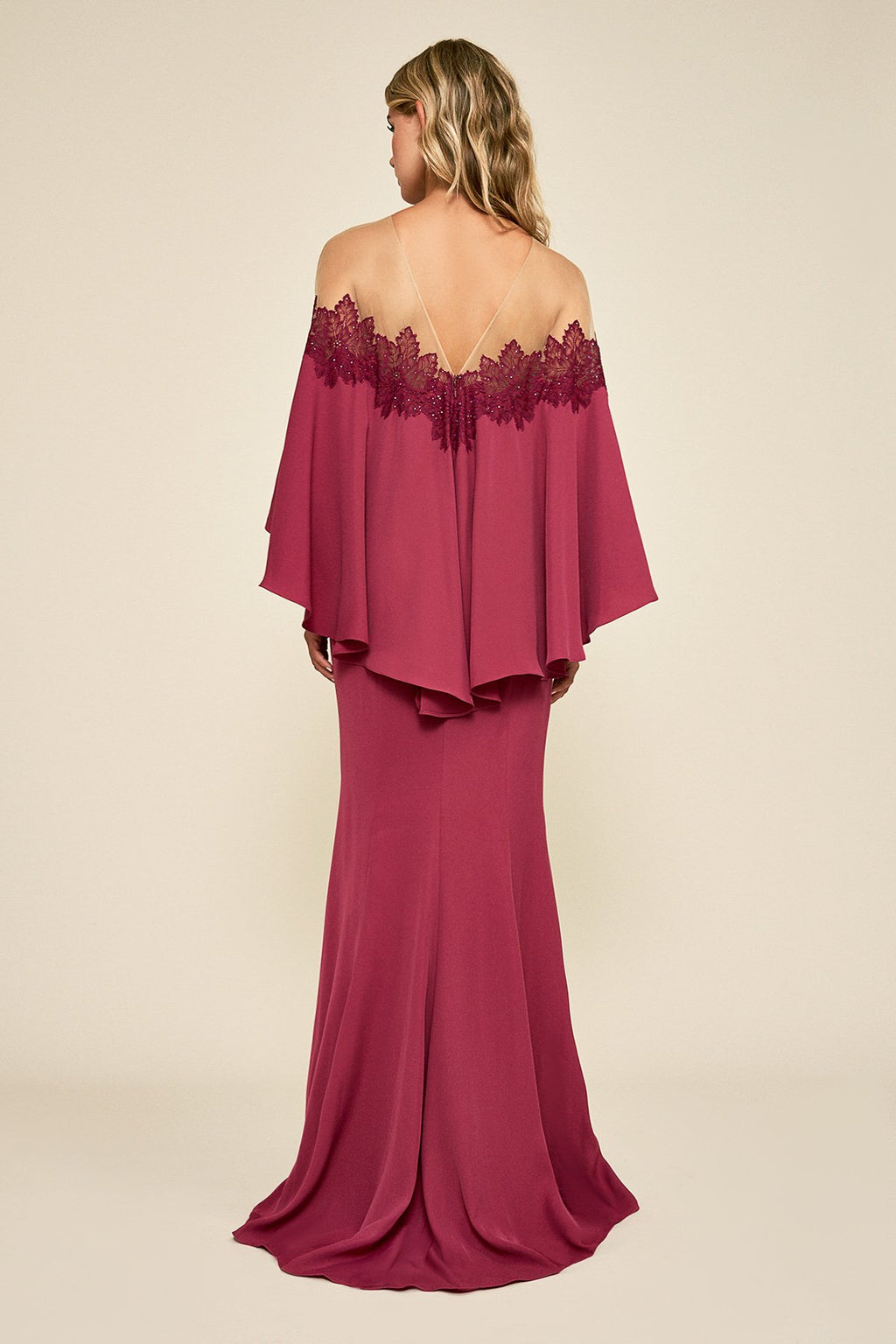 Eartha Off-The-Shoulder Crepe Gown
