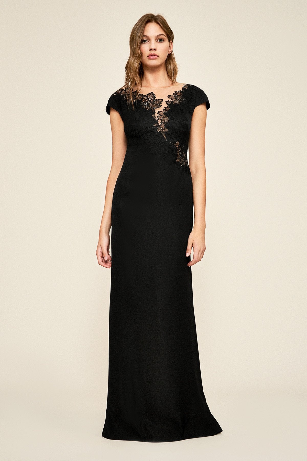 Adelia Lace Motif Neoprene Gown