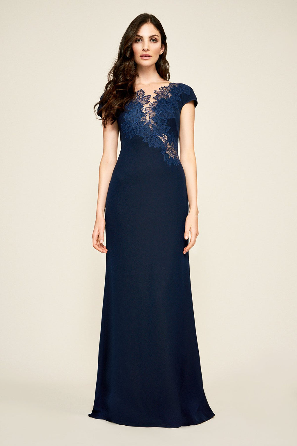 Adelia Lace Motif Neoprene Gown