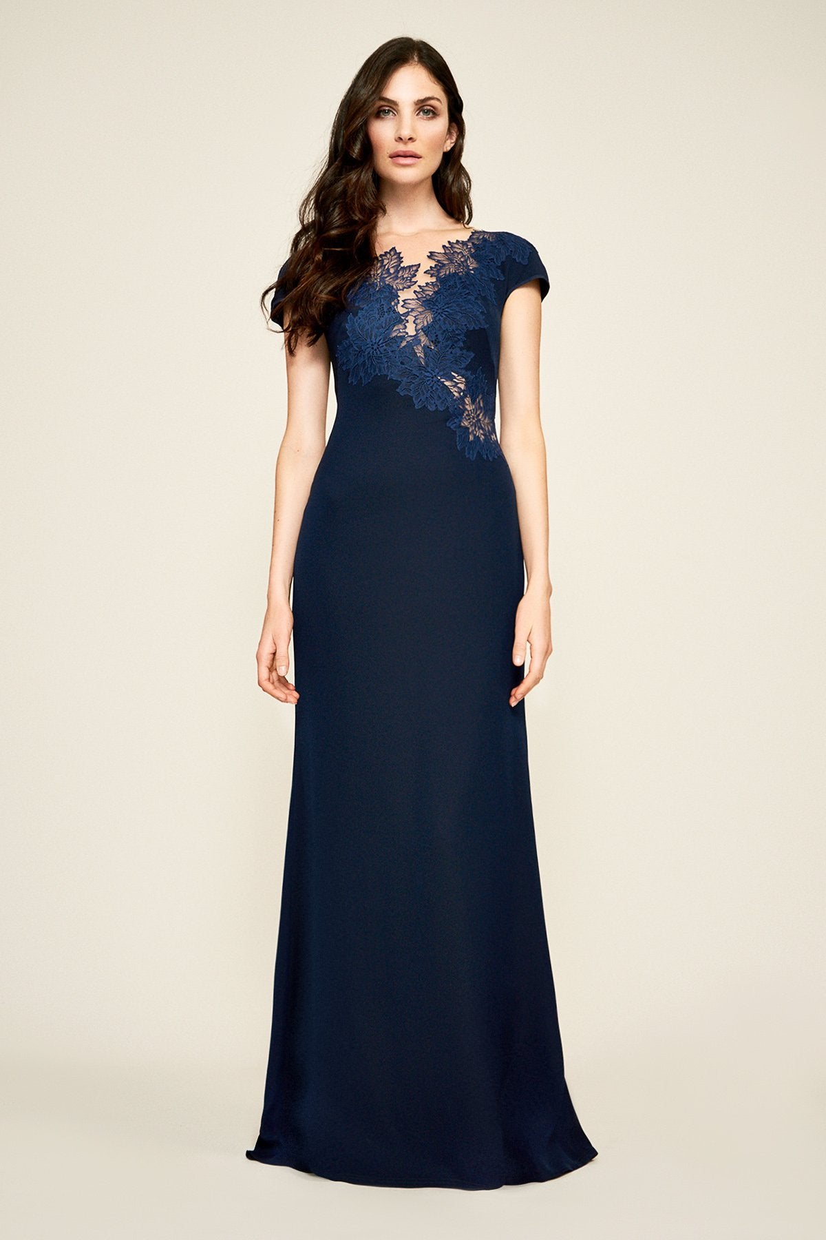 Adelia Lace Motif Neoprene Gown