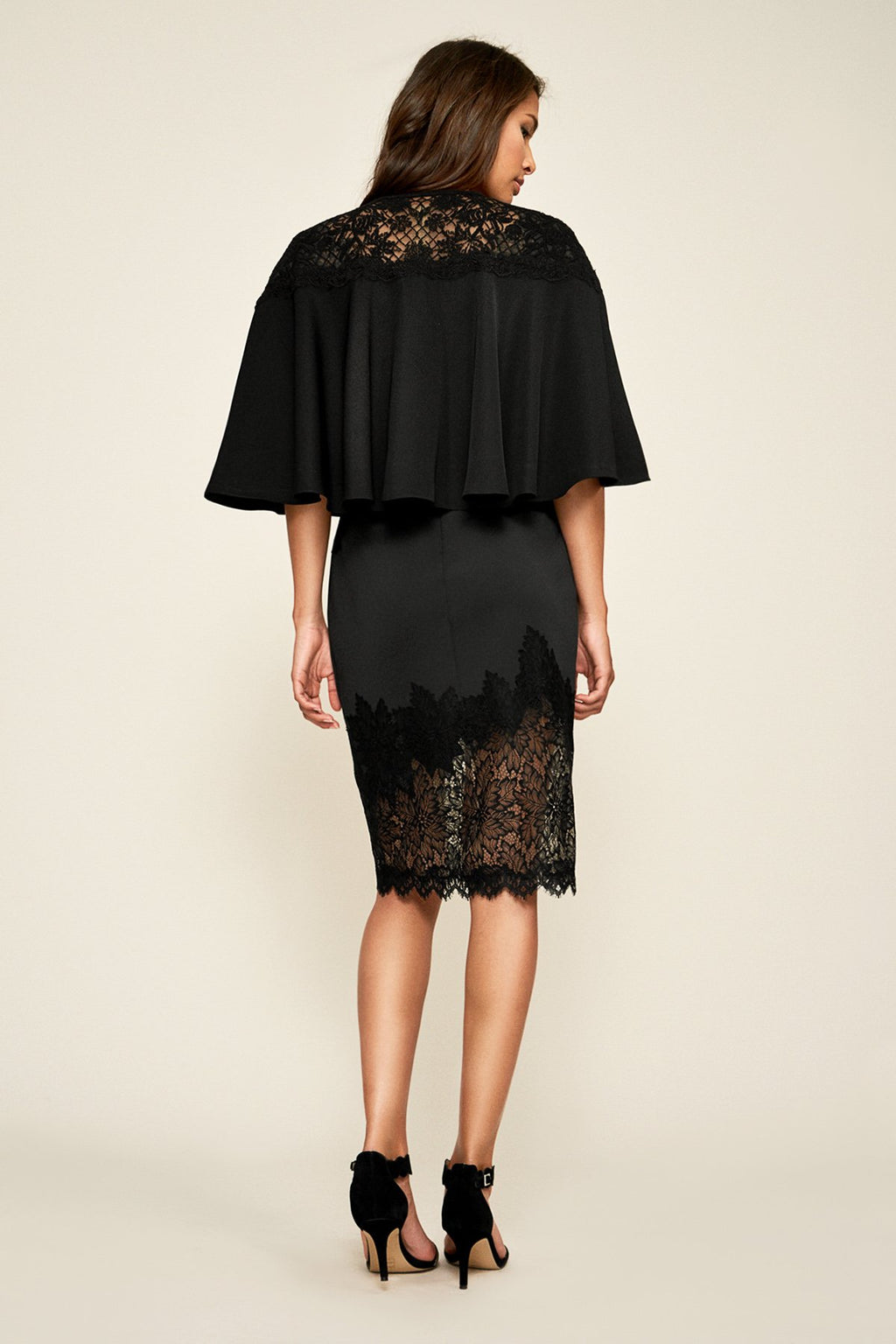 Tadashi Shoji - Deja Crepe Capelet