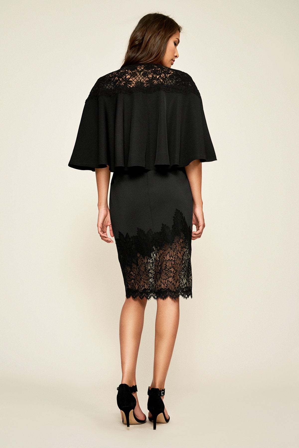 Tadashi Shoji - Deja Crepe Capelet