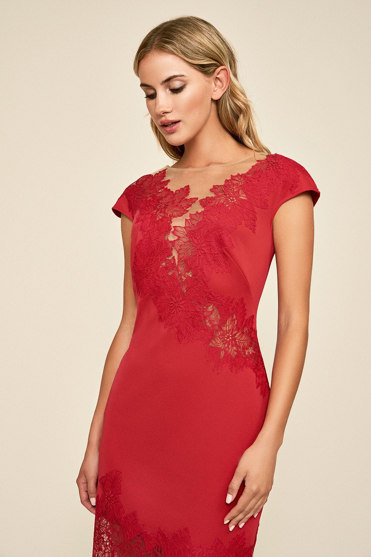 Adelia Lace Motif Neoprene Dress