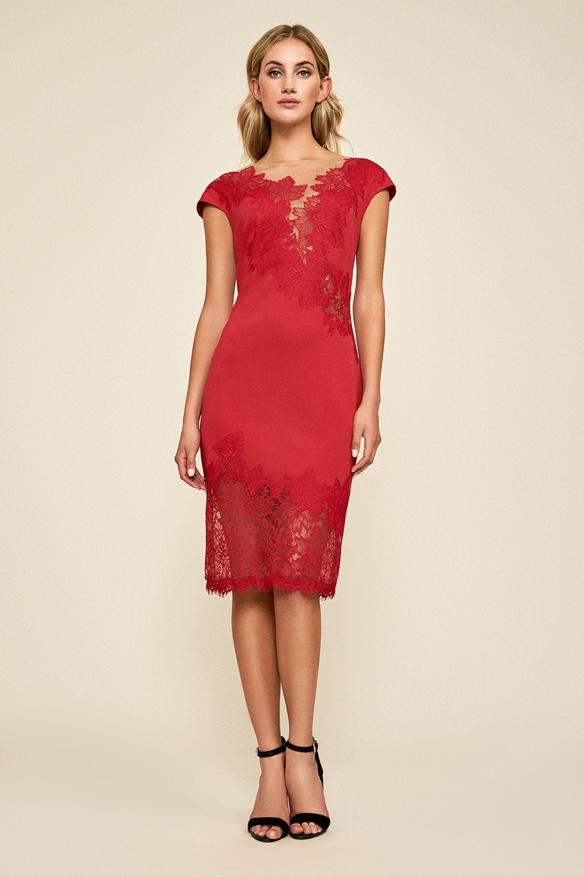 Adelia Lace Motif Neoprene Dress
