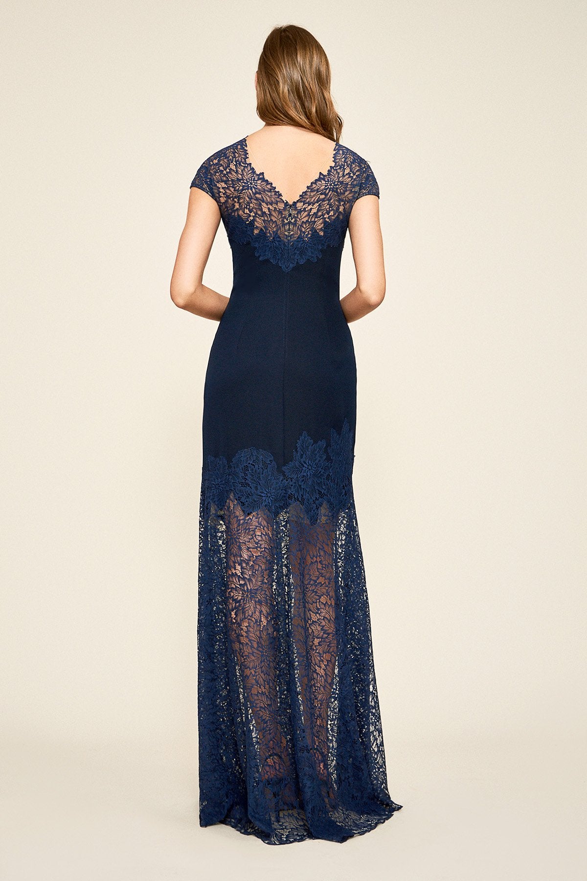 Tadashi Shoji - Echo Lace Crepe Gown