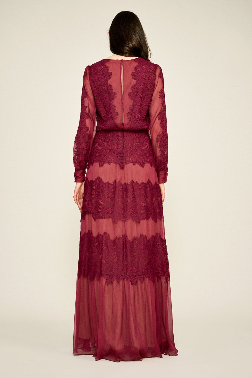 Tadashi Shoji - Meadow Chiffon Lace Gown