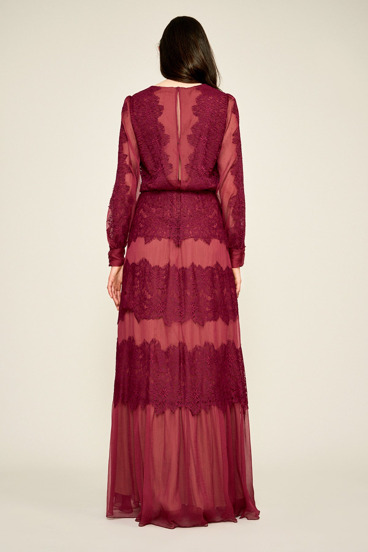 Meadow Chiffon Lace Gown