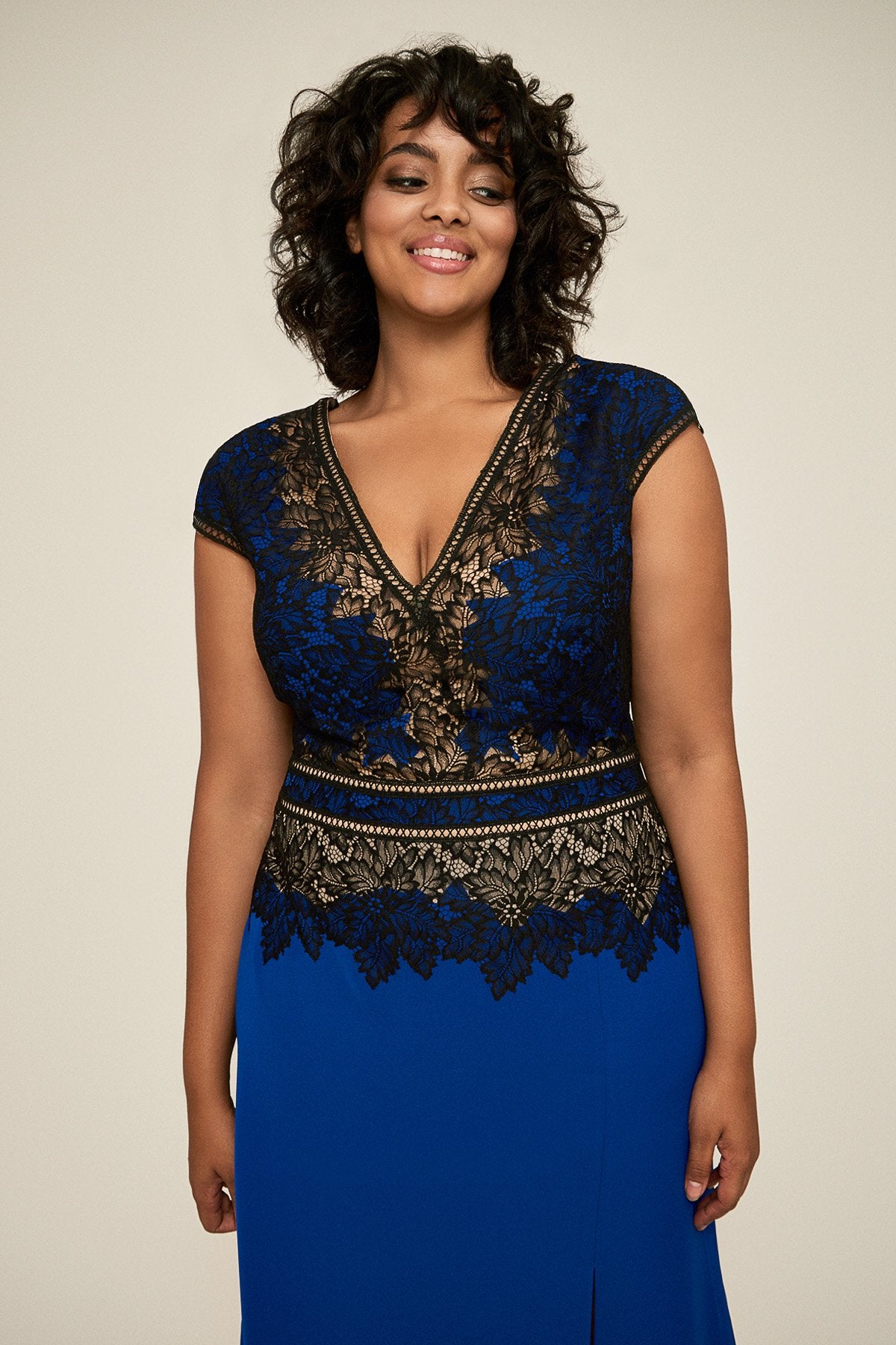 Tadashi Shoji - Violette Crepe Gown - PLUS SIZE