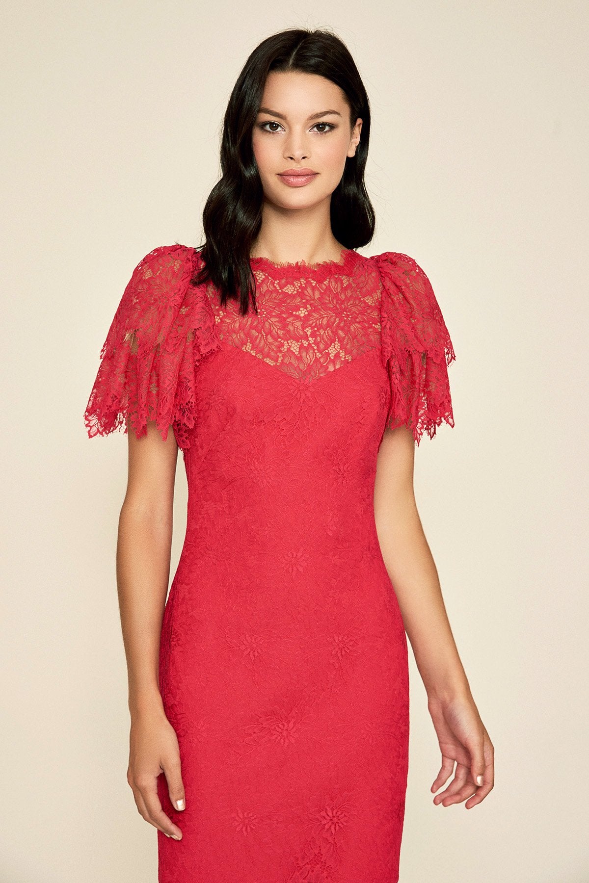 Tadashi Shoji - Kassian Leaf Lace Dress