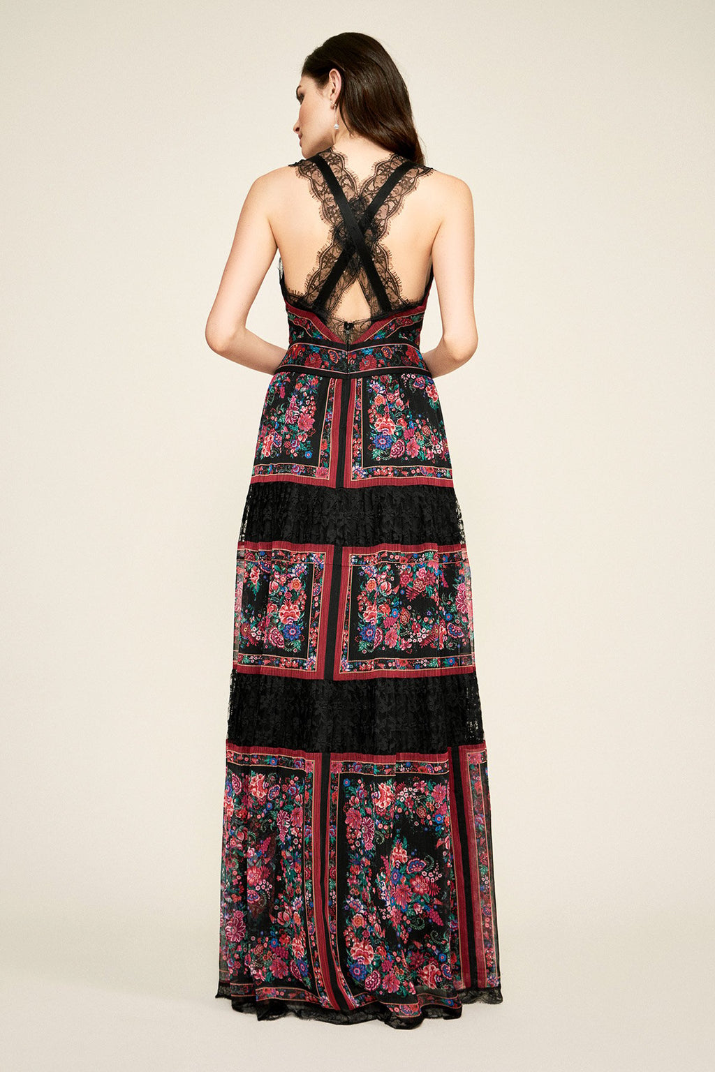 Chiara Handkerchief Print Gown