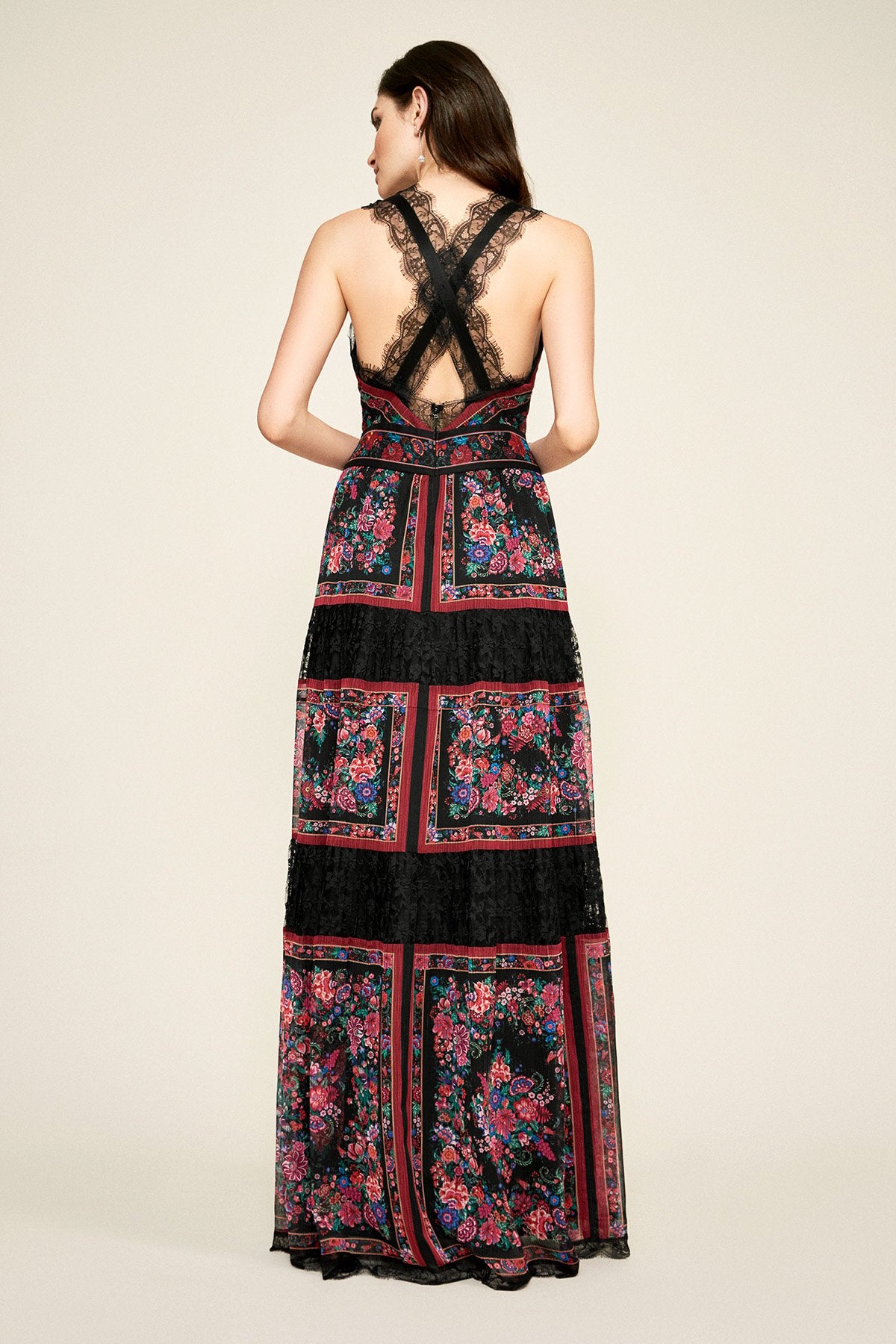 Chiara Handkerchief Print Gown