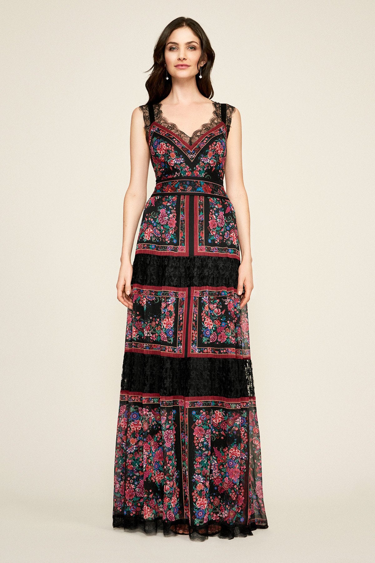 Tadashi Shoji - Chiara Handkerchief Print Gown 