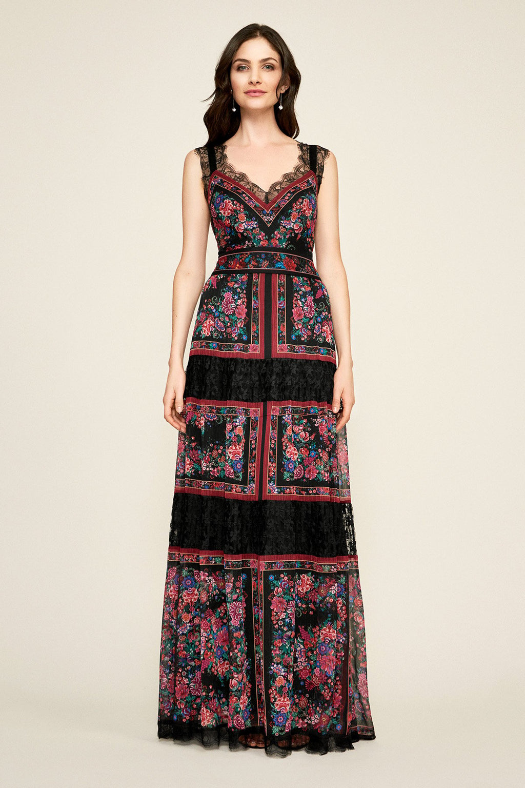 Chiara Handkerchief Print Gown