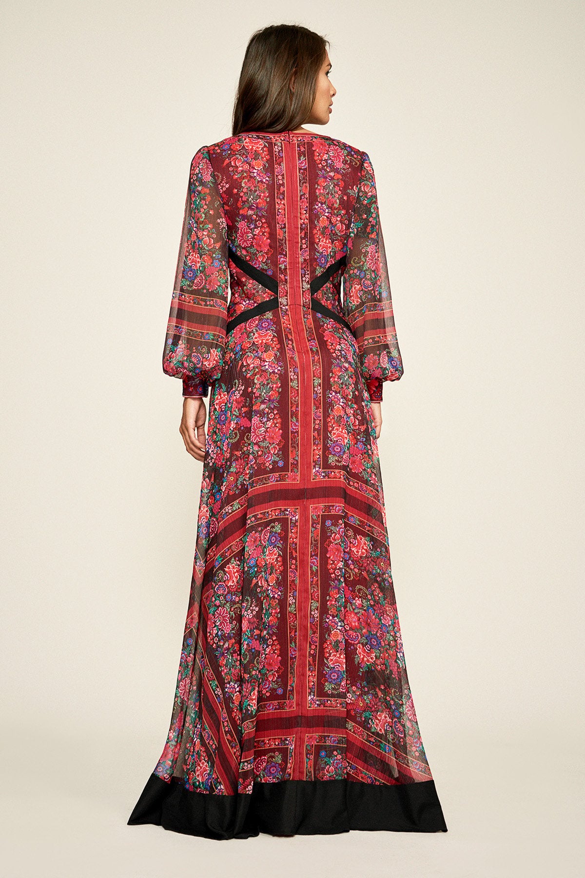 Tadashi Shoji - Elowen Handkerchief Print Gown