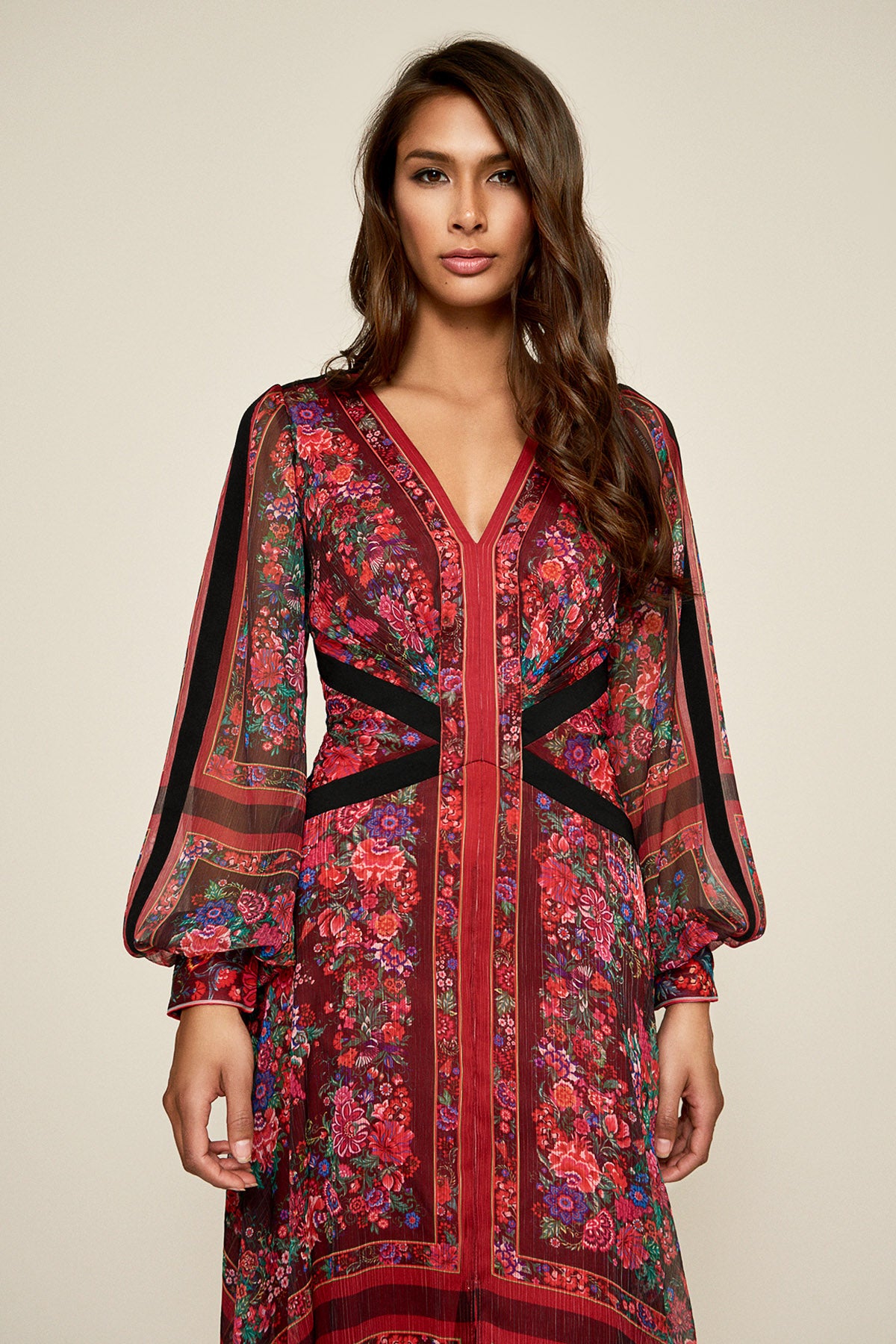Elowen Handkerchief Print Gown
