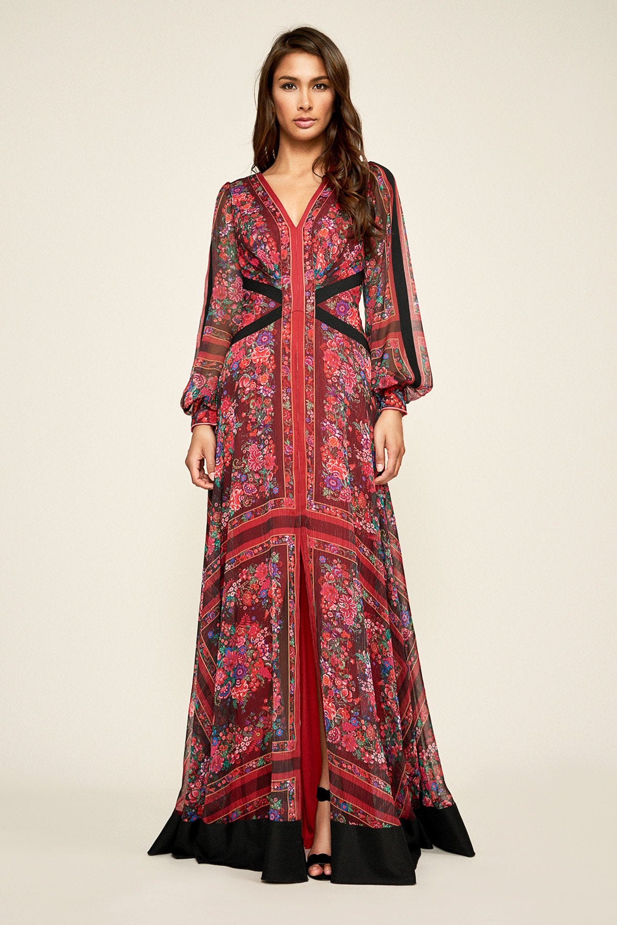 Elowen Handkerchief Print Gown