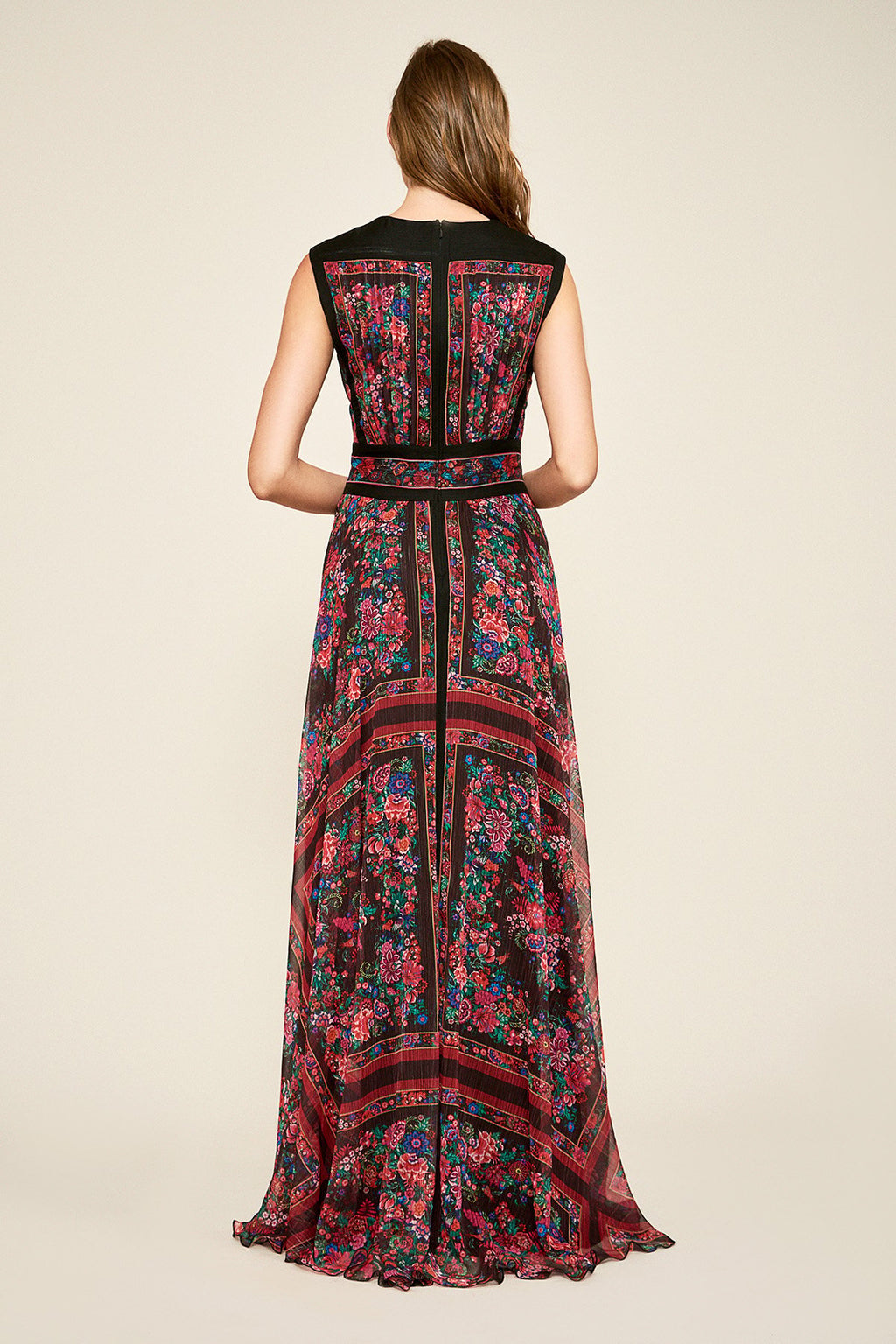 Tadashi Shoji - Anuska Printed Chiffon Gown