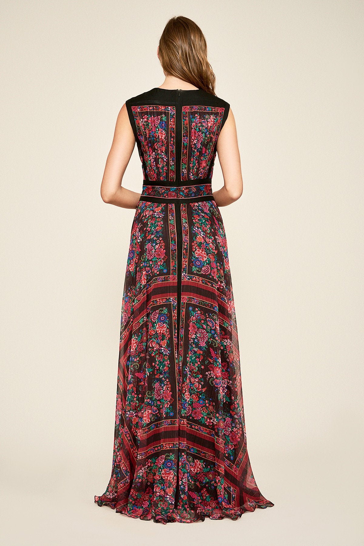 Tadashi Shoji - Anuska Printed Chiffon Gown