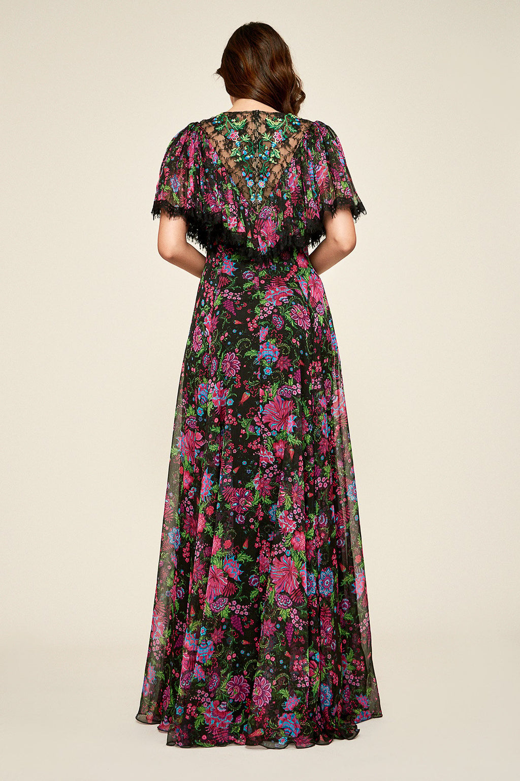 Tadashi Shoji - Marketa Crinkle Chiffon Gown