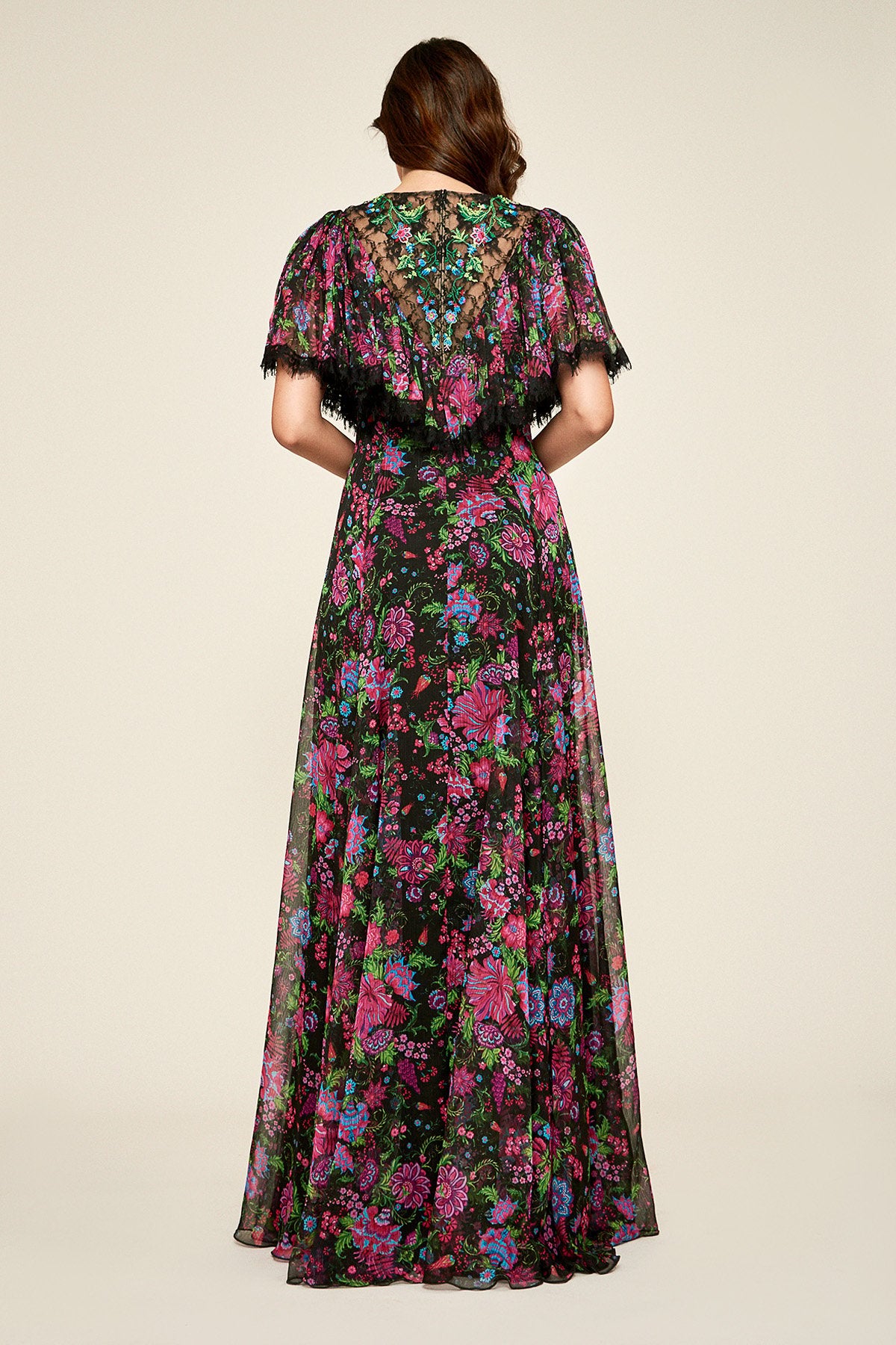 Tadashi Shoji - Marketa Crinkle Chiffon Gown