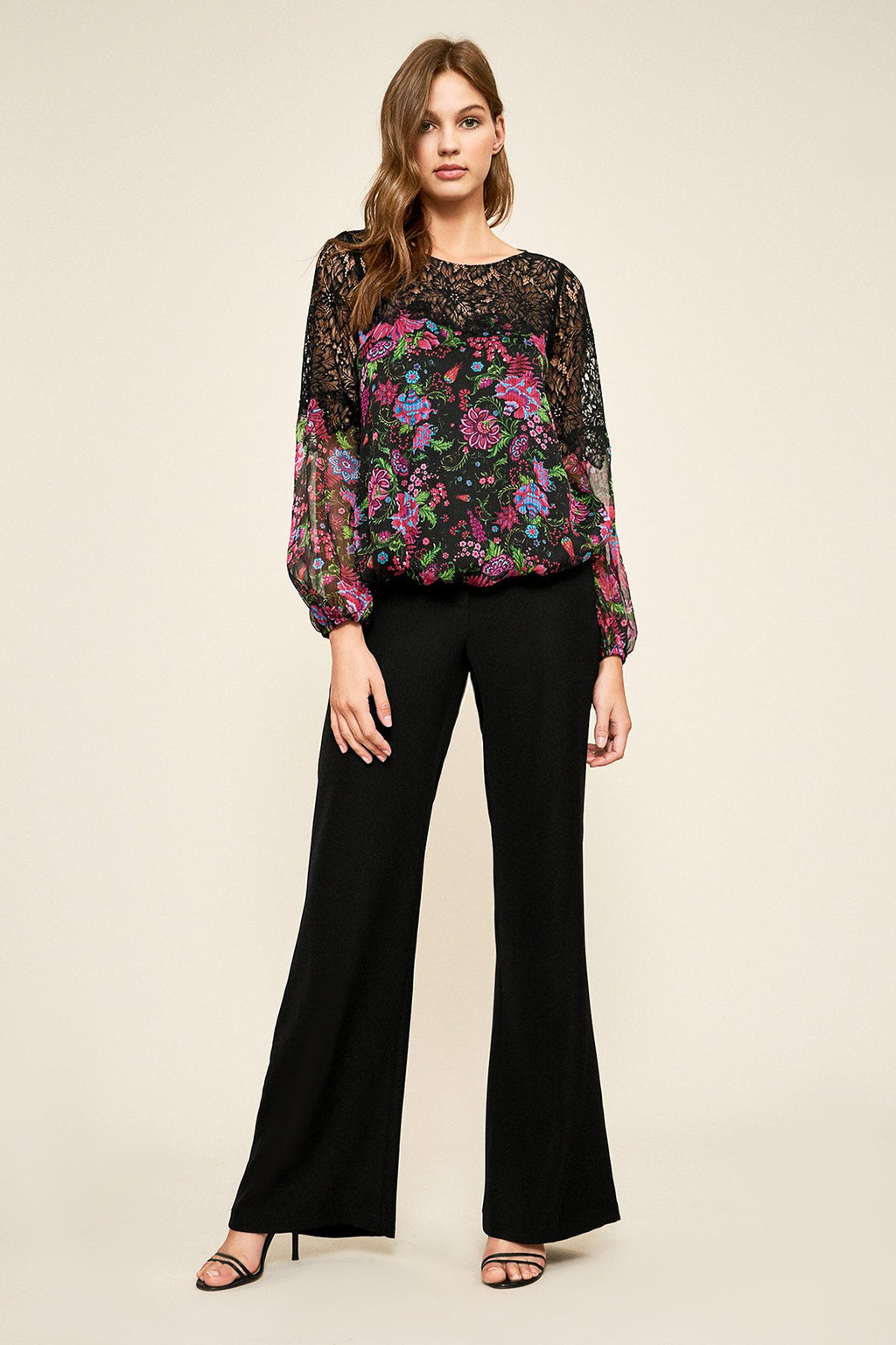 Tadashi Shoji - Elora Crinkle Chiffon Blouse