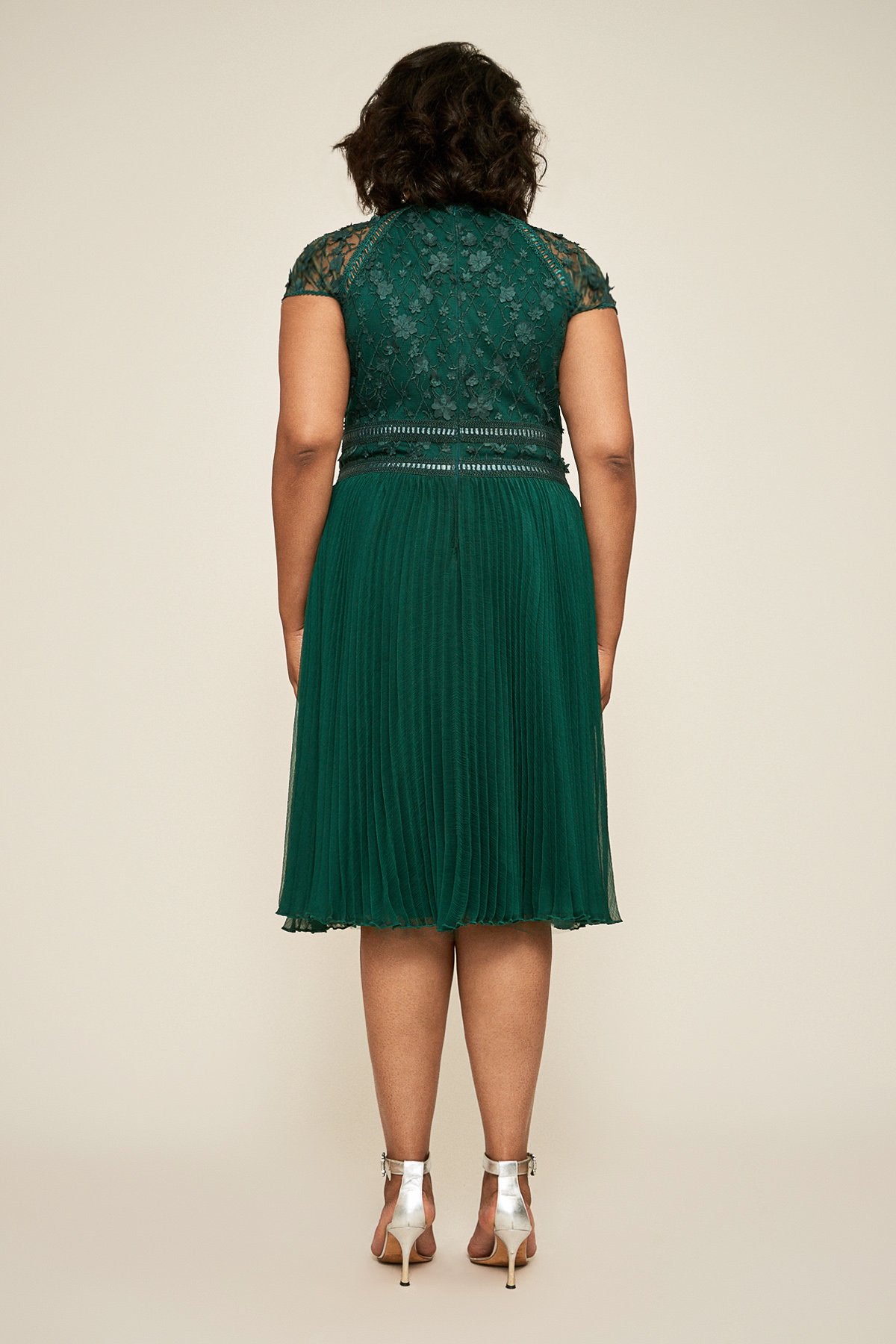Zivan Flared Lace Dress - PLUS SIZE