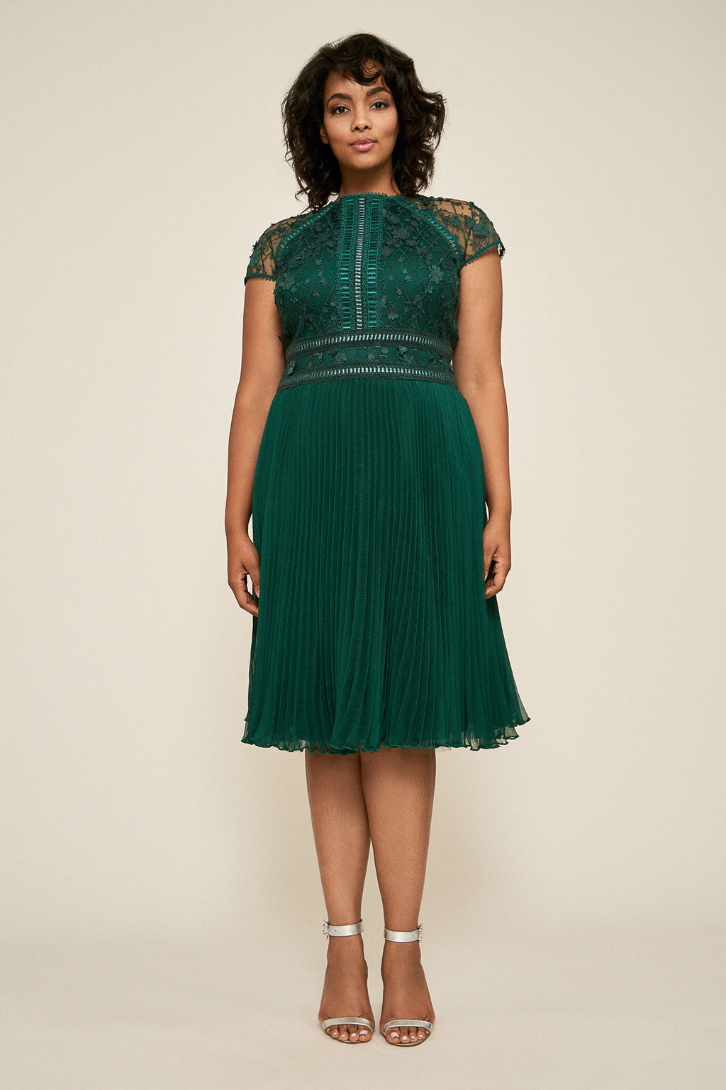 Tadashi Shoji - Zivan Flared Lace Dress - PLUS SIZE