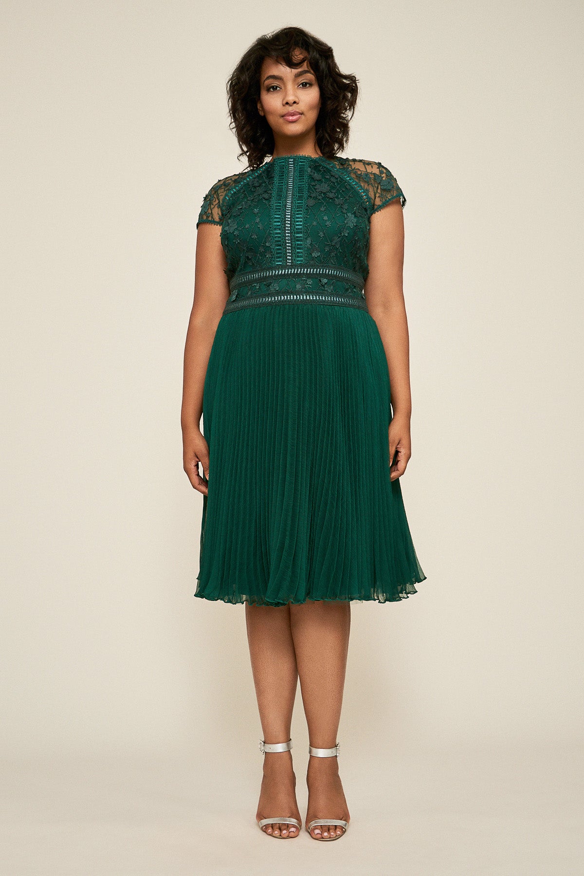 Tadashi Shoji - Zivan Flared Lace Dress - PLUS SIZE