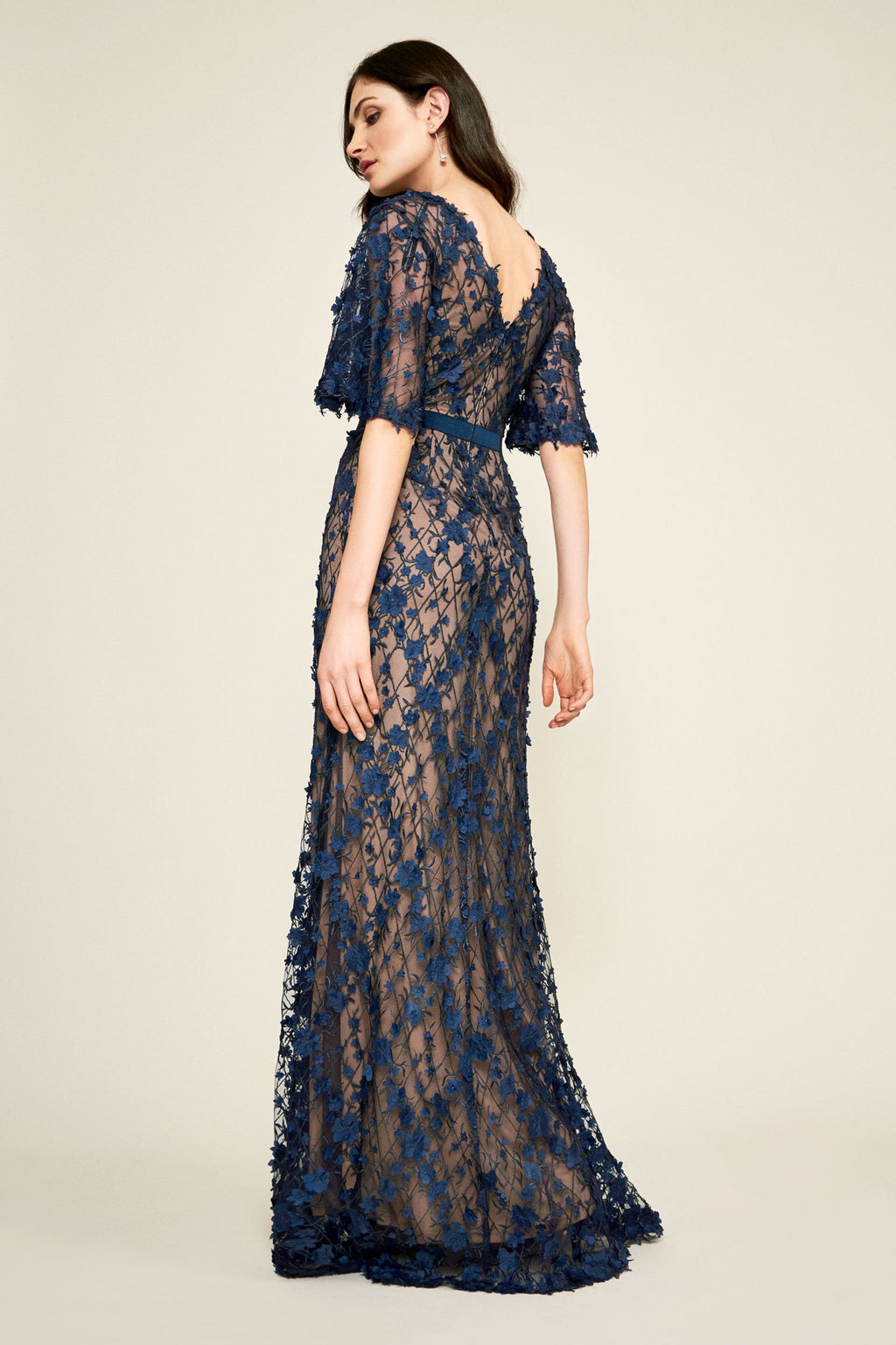 Tadashi Shoji - Coriander Embroidered Tulle Gown