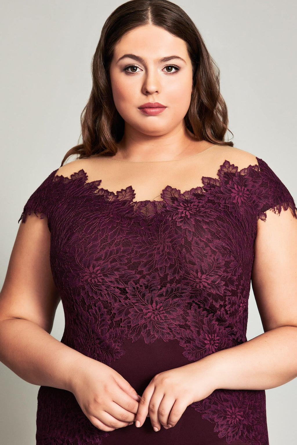 Tadashi Shoji - Olivine Lace Neoprene Dress - PLUS SIZE