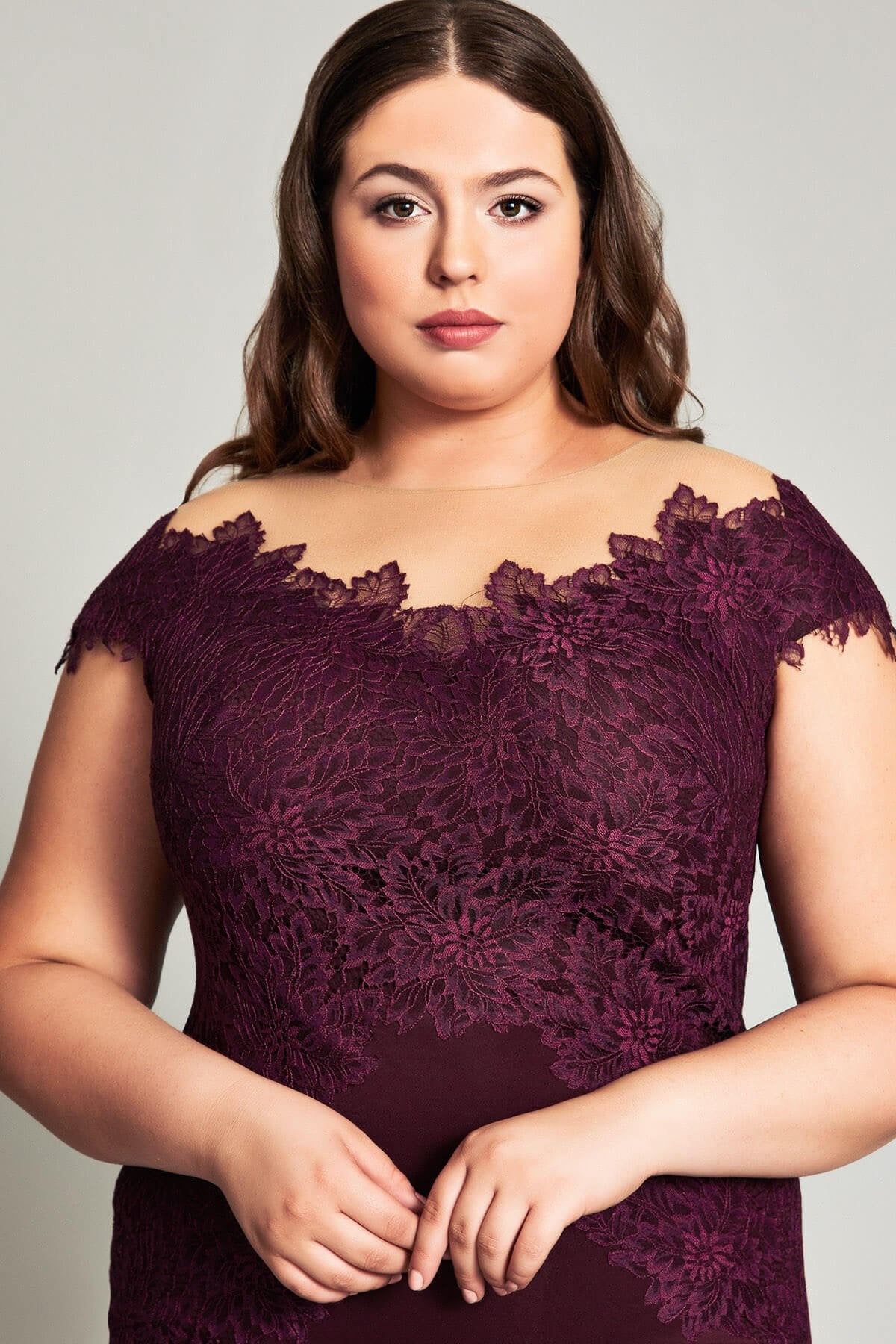 Tadashi Shoji - Olivine Lace Neoprene Dress - PLUS SIZE