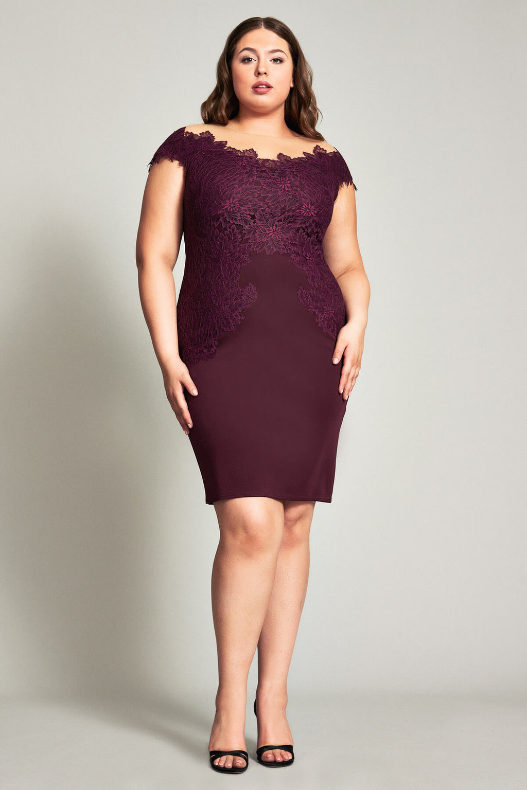 Tadashi Shoji - Olivine Lace Neoprene Dress - PLUS SIZE